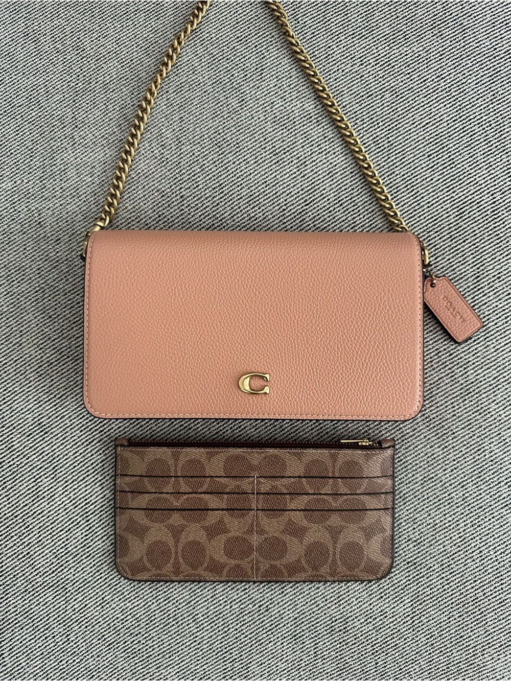 NWT COACH Mila Pink Leather Crossbody Shoulder Bag CAO01 Peach